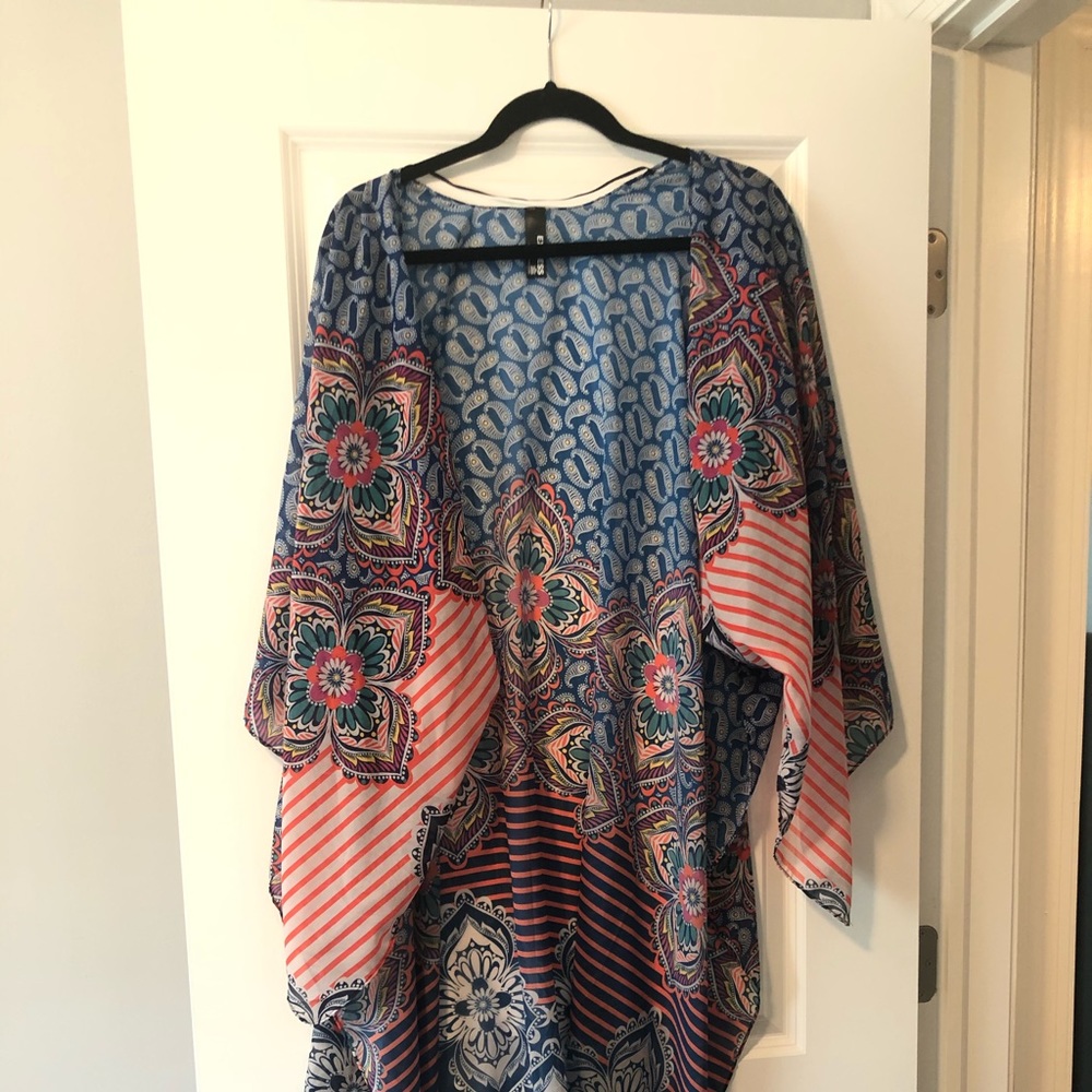 Multicolored Paisley Cover-Up